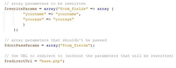 Rewrite Parameters