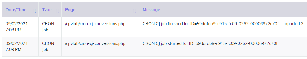 CJ Affiliate cron job