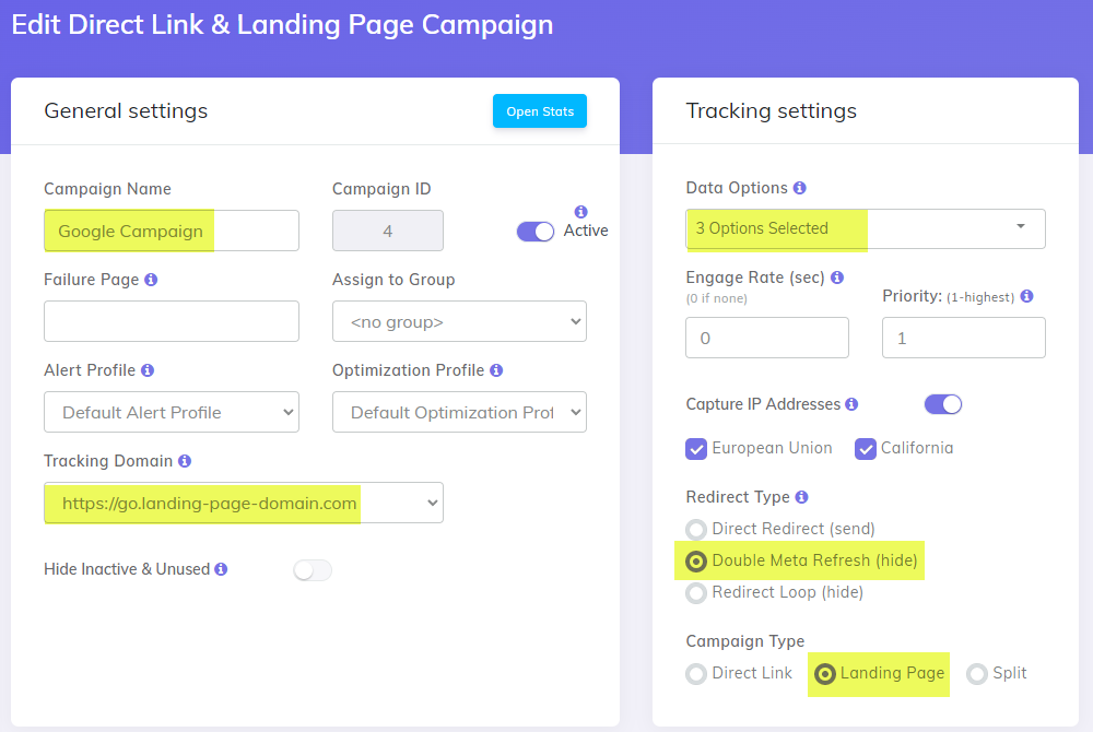 Add Google Ads campaign setup with parallel tracking